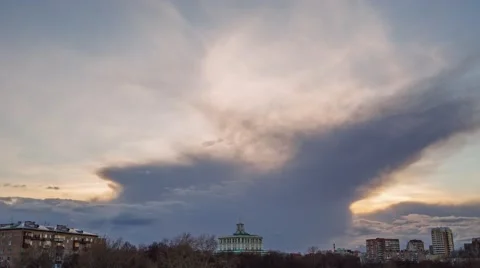 Approaching a huge cloud Stock Footage 49267920