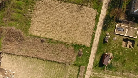 Approaching the land. Rustic plot. Plot of land. Stock Footage 95917245
