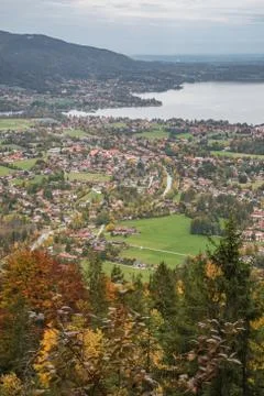 Approaching the lower cable car station of the Wallbergbahn Stock Photos