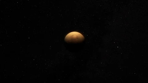 Approaching Mars Stock Footage