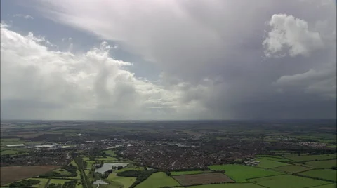 Approaching Melton Mowbray Stock Footage 65197579