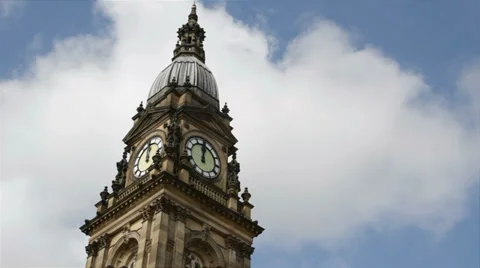 Approaching midday on the clock tower Stock Footage 31993756