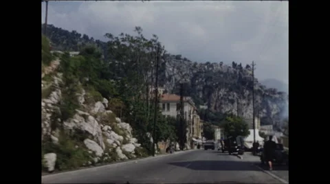 Approaching Monaco by Car Video stock 48180337