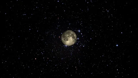 Approaching Moon Stock Footage 94853847