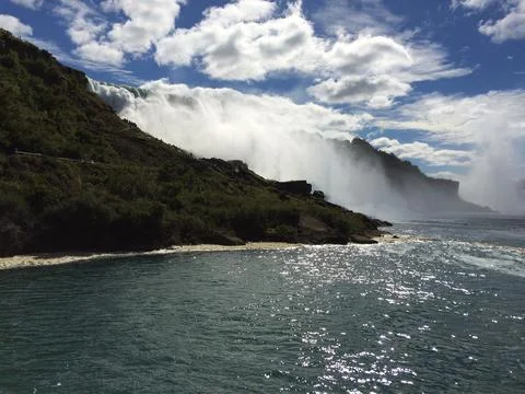 Approaching Niagara Falls Stock Photos