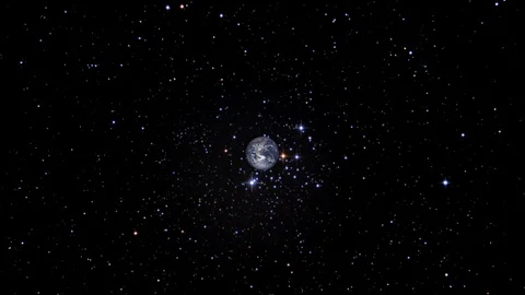 Approaching Planet Earth Stock Footage 93934484