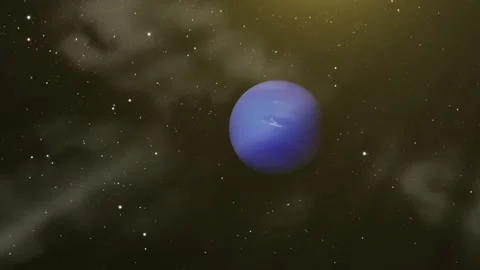 Approaching at the Planet Neptune. Elements of this video furnished by NASA.  動画素材 140887916