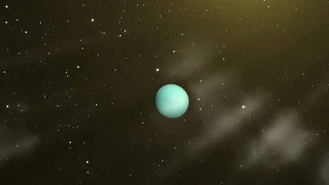 Approaching the Planet Uranus. Elements of this video furnished by NASA.  動画素材 140883083