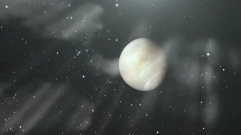 Approaching Planet Venus. Elements of this Video furnished by NASA.   Stock Footage 139305630