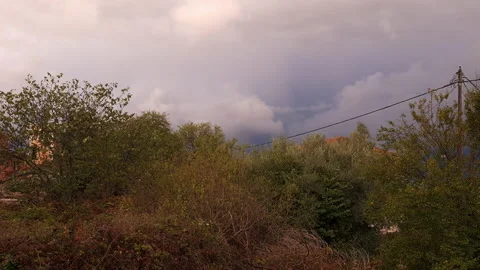 Approaching rain storm. Stock Footage 164360072