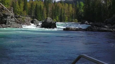 Approaching rapid Stock Footage 81663193