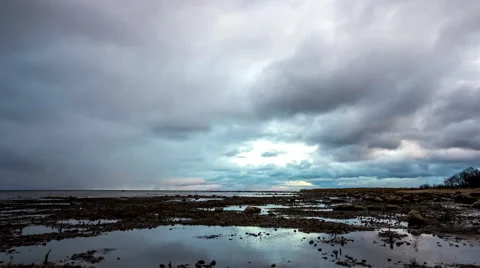 Approaching snowstorm  Video stock 59060364