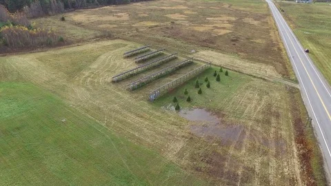Approaching a Solar Panel Array Video stock 97959333