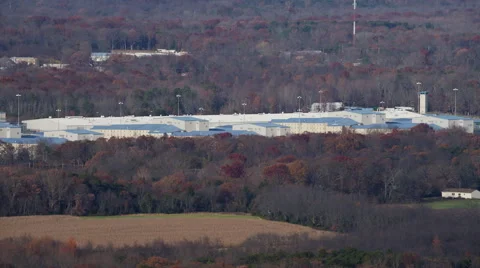 Approaching South Woods Correctional Facility near Bridgeton, New Jersey. Shot Stock Footage 59215590