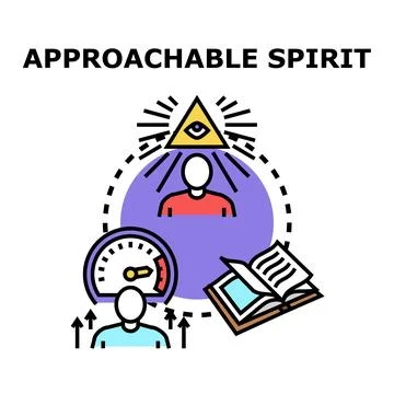Approaching spiritual development through learning and self improvement Stock Illustration