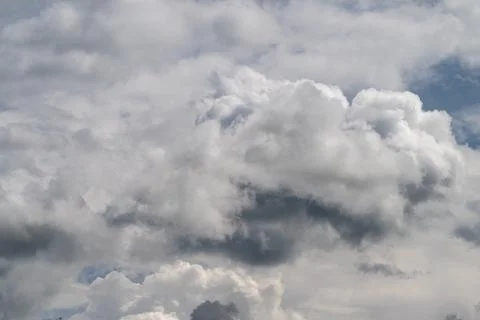 Approaching storm clouds suggest shifting winds and rising atmospheric pres.. Stock Photos