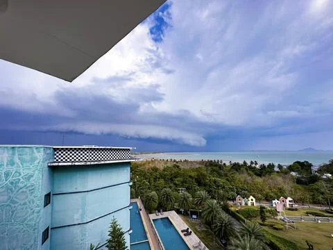 Approaching Storm Seascape Stock Photos