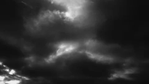 The Approaching Thunderstorm  - Eerie clouds, frequently backlit by lighting Stock-Footage 92755761