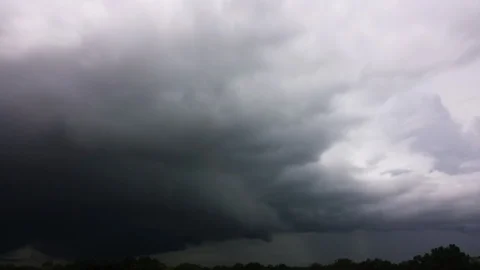Approaching Thunderstorm Time Lapse (2160p 29.97) Stock Footage 90817778