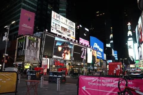 Approaching Time Square Stock Photos