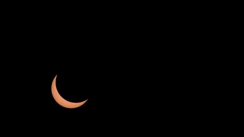 Approaching Totality During Total Solar Eclipse Over Oregon Stock-Footage 81921359