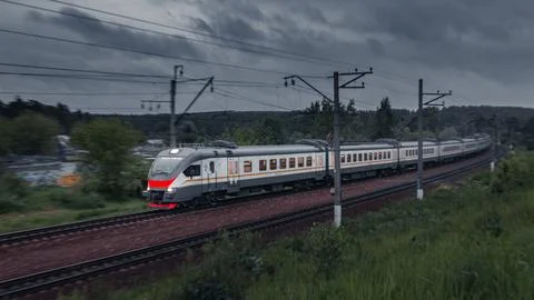 Approaching Train Stock Photos