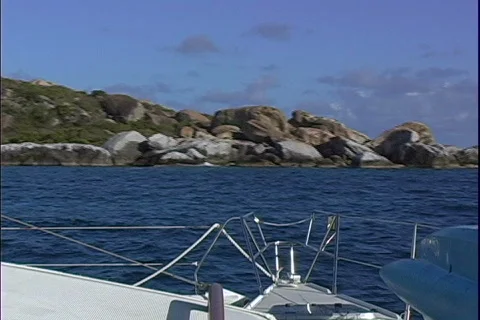 Approaching Virgin Gorda Video stock 816139