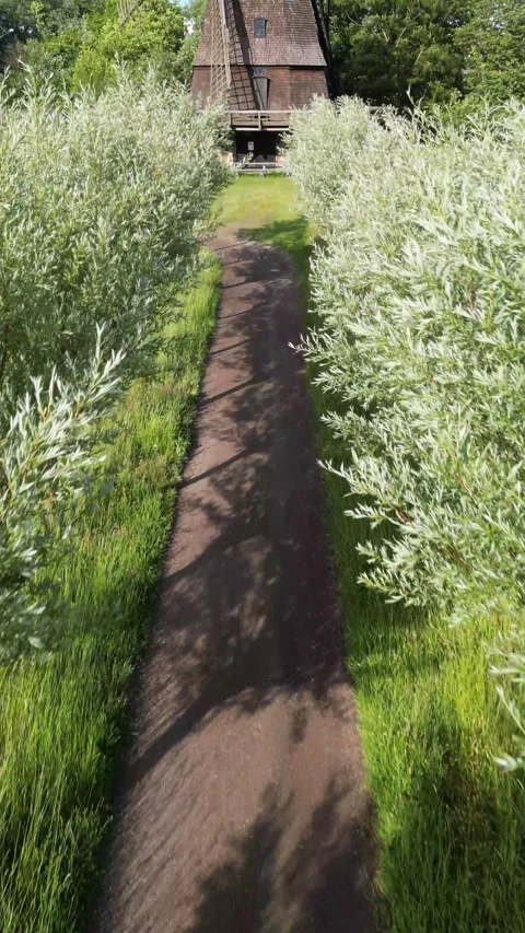 Approaching a windmill 2 Stock Footage 277158672