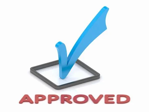 Approbation Check Mark Stock Illustration