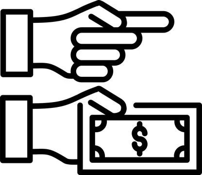 Appropriation Line Icon Design Stock Illustration