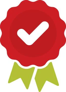 Approval check vector color icon | Approved sign | Certified symbol Stock Illustration