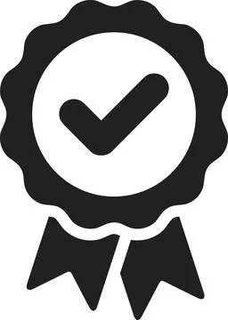Approval check vector icon | Approved sign | Certified symbol Stock Illustration