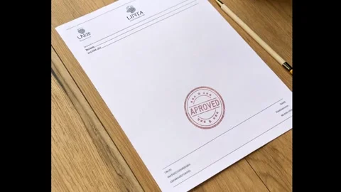 Approval Documents Animation – Business Verification and Certification Stock Footage 315220574