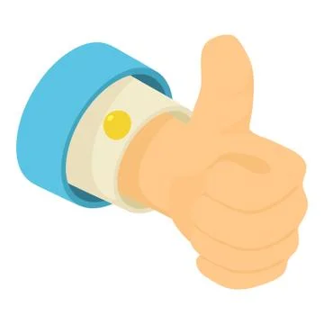 Approval icon, isometric 3d style Stock Illustration