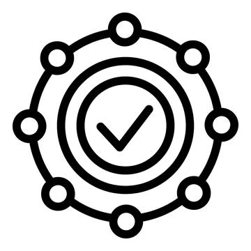 Approval icon outline vector. Form paper Illustrazione stock