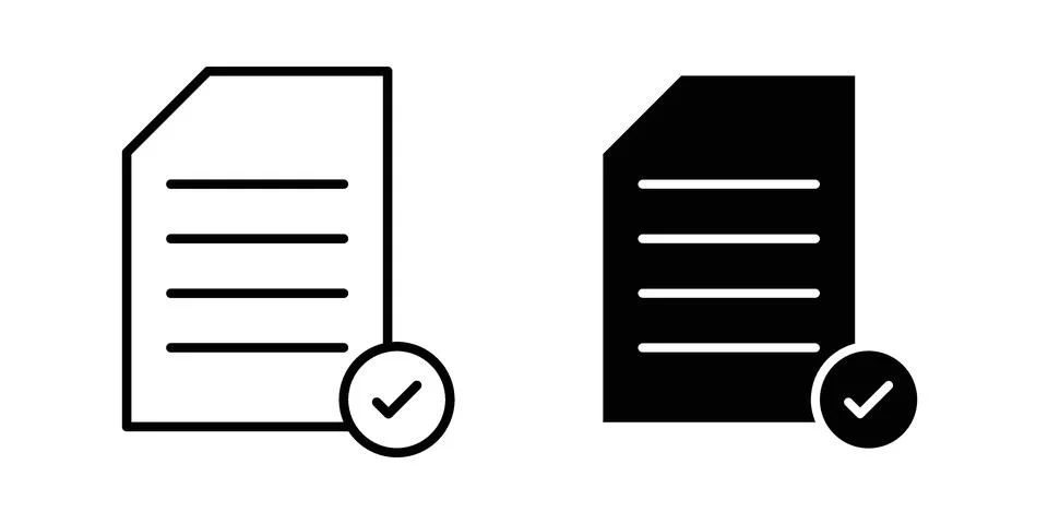 Approval icon vector design. EPS10 Illustrazione stock