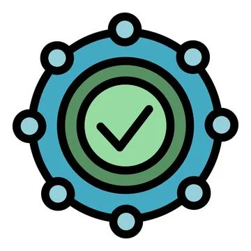 Approval icon vector flat Illustrazione stock