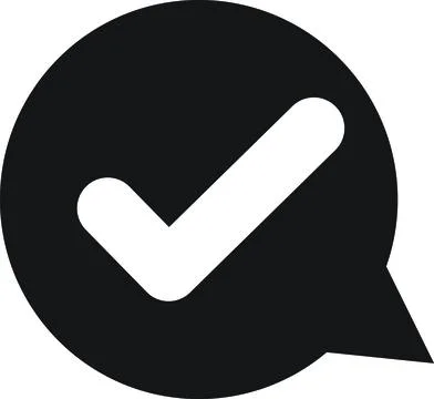 Approval Mark, Verified Status, Success Task Stock Illustration