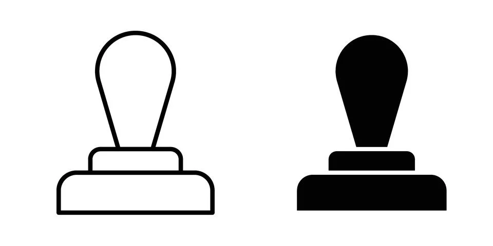 Approval stamp icon for design projects and web UI Stock Illustration