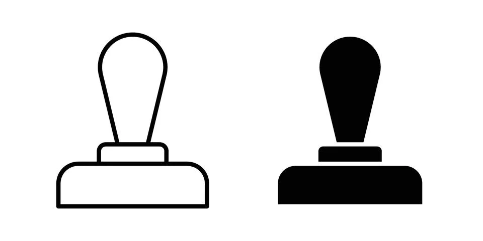 Approval stamp icon vector symbol graphics Stock Illustration