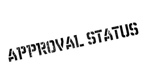 Approval Status rubberstamp Stock Illustration