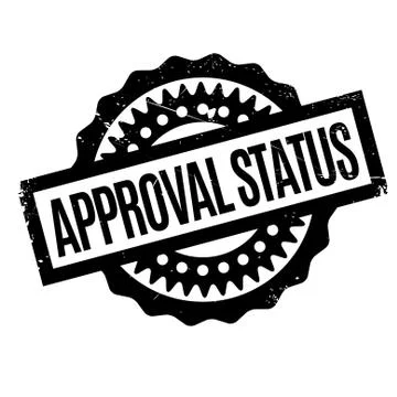 Approval Status rubberstamp Stock Illustration