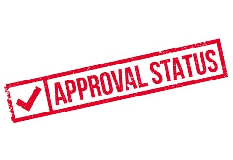 Approval Status rubberstamp Stock Illustration