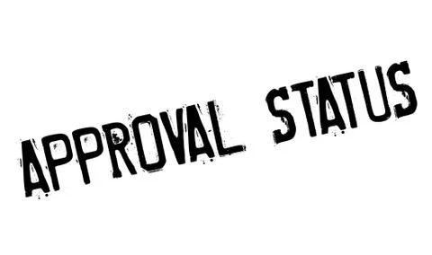 Approval Status rubberstamp Stock Illustration