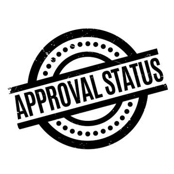Approval Status rubberstamp Stock Illustration