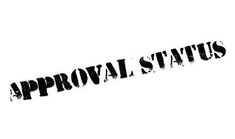 Approval Status rubberstamp Stock Illustration