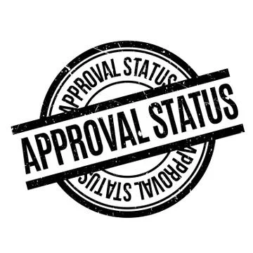 Approval Status rubberstamp Stock Illustration