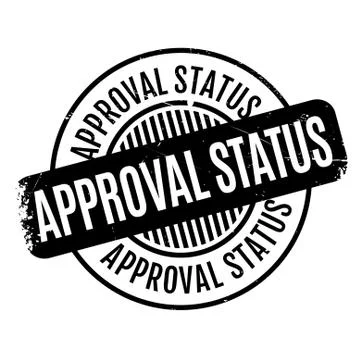Approval Status rubberstamp Stock Illustration