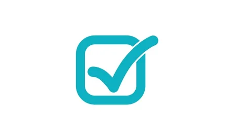 Approval Symbol Animation Outline Square... | Stock Video | Pond5