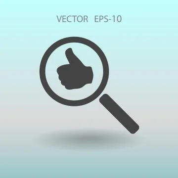 Approvals search. vector illustration Stock Illustration
